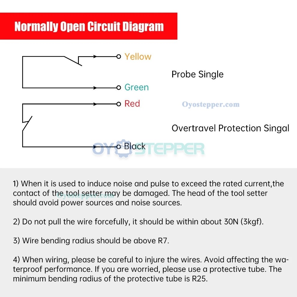 CNC Tool Setting Gauge Z-Axis Automatic Tool Sensor Gauge CNC Fit Mach3 4 Wires CNC Tool Setting Gauge Z-Axis Automatic Tool Sensor Gauge CNC Fit Mach3 4 Wires
