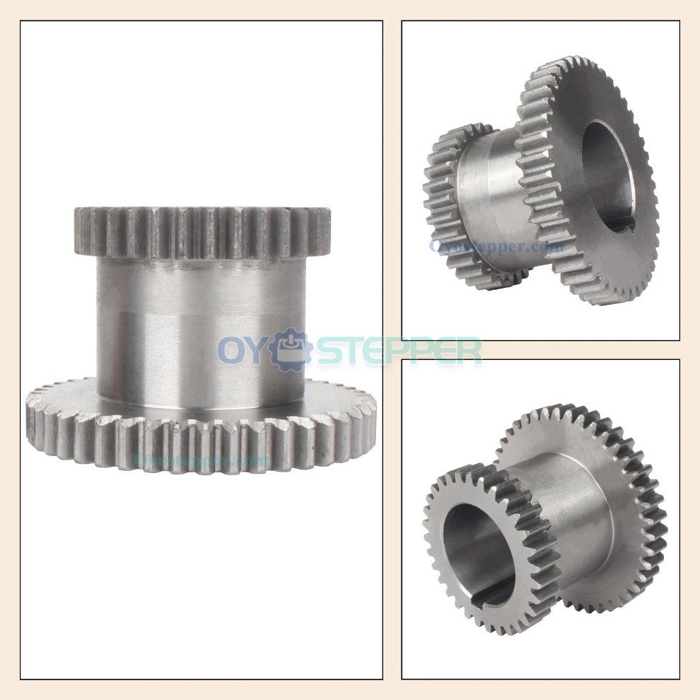 CJ0618 Sliding Fixed Double Gear Set High/Low Transmission Gear Kit for Mini-Lathes CJ0618 Sliding Fixed Double Gear Set High/Low Transmission Gear Kit for Mini-Lathes