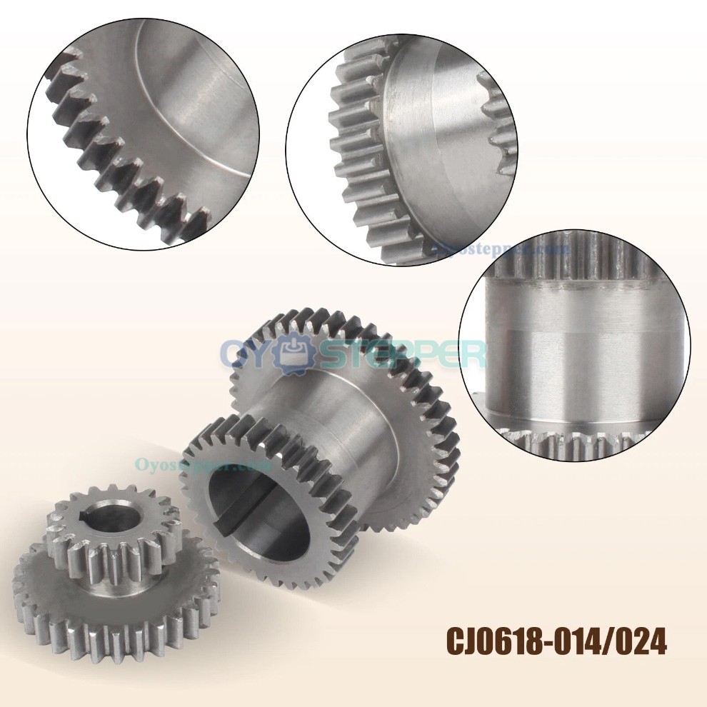 CJ0618 Sliding Fixed Double Gear Set High/Low Transmission Gear Kit for Mini-Lathes CJ0618 Sliding Fixed Double Gear Set High/Low Transmission Gear Kit for Mini-Lathes