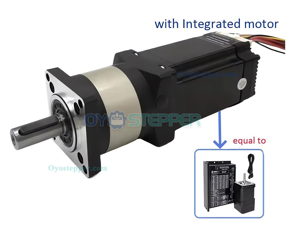 DLF Series Planetary Gearbox Gear Speed Reducer with 2Nm Integrated NEMA23 Stepper Motor Kit 14mm Output DLF Series Planetary Gearbox Gear Speed Reducer with 2Nm Integrated NEMA23 Stepper Motor Kit 14mm Output