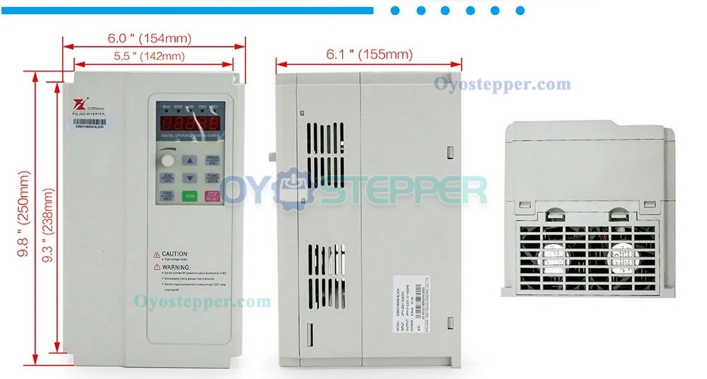4.5KW BT30 ATC Spindle Motor & VFD Kit Air Cooled Spindle with 5.5KW Variable Frequency Drive