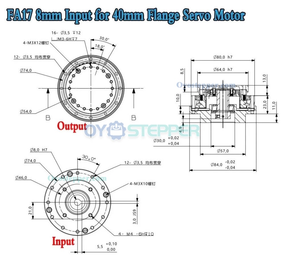 FA Series Harmonic Drive Gearbox Ratio 30:1-120:1 Harmonic Motor Speed Reducer for Servo Motor FA Series Harmonic Drive Gearbox Ratio 30:1-120:1 Harmonic Motor Speed Reducer for Servo Motor