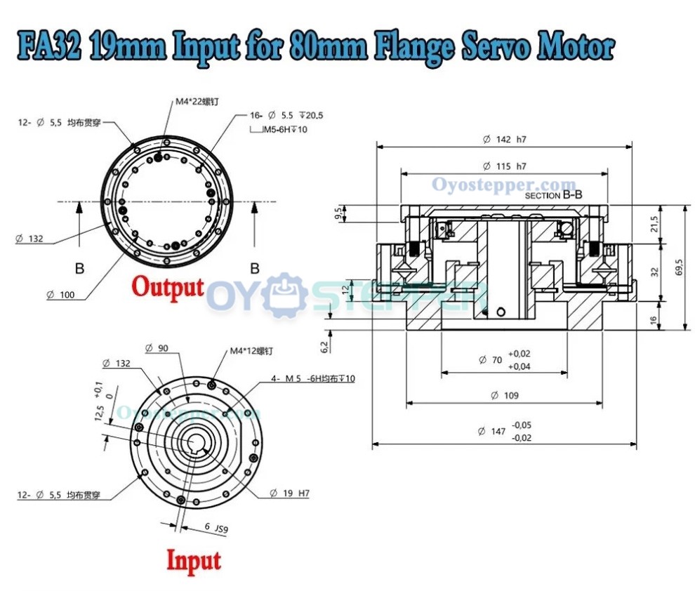 FA Series Harmonic Drive Gearbox Ratio 30:1-120:1 Harmonic Motor Speed Reducer for Servo Motor FA Series Harmonic Drive Gearbox Ratio 30:1-120:1 Harmonic Motor Speed Reducer for Servo Motor