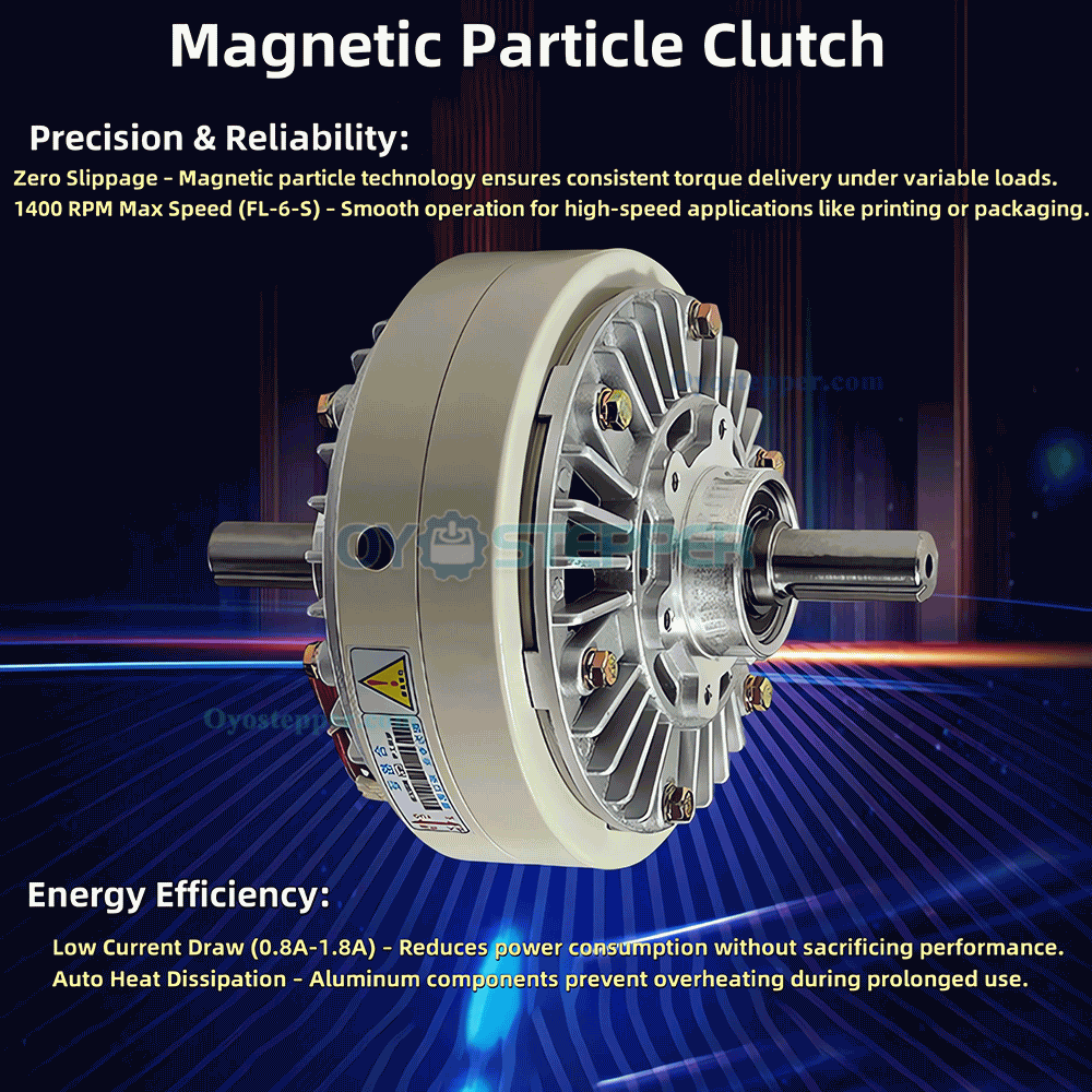 FL-S-C Dual-Shaft Magnetic Particle Clutch 6Nm-50Nm 24VDC CNC Magnetic Powder Clutch FL-S-C Dual-Shaft Magnetic Particle Clutch 6Nm-50Nm 24VDC CNC Magnetic Powder Clutch