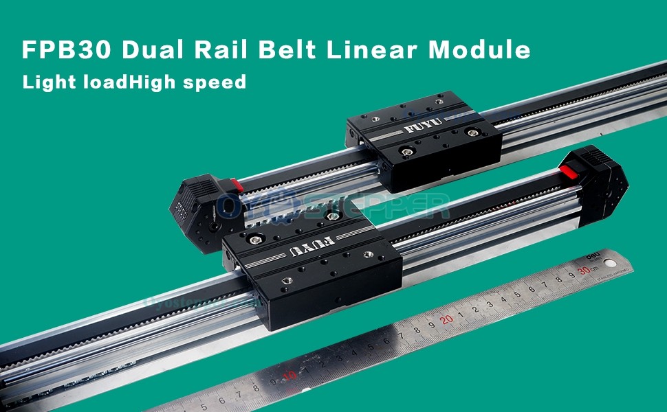 FPB30 Linear Guide Belt Drive Linear Module Linear Stage with Nema 17 Stepper Motor CNC