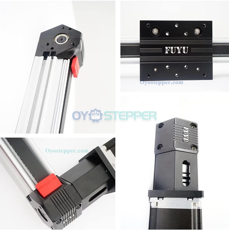 FPB60 Linear Guide Belt Drive Linear Stage Table with Nema 24 Stepper Motor for CNC