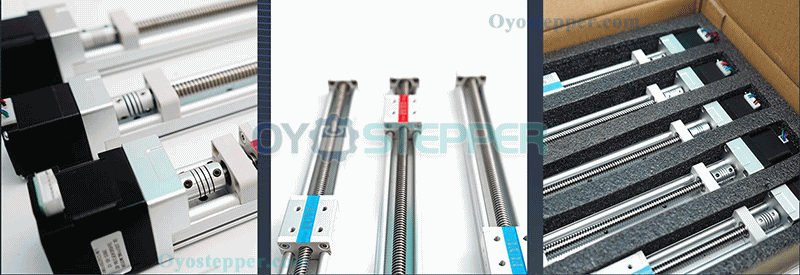 FSK30J Mini Linear Motion Guide Actuator Linear Rail Ladder Type Screw with Nema 14 Stepper Motor