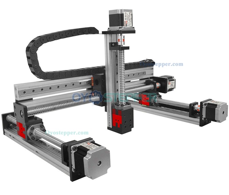 Gantry Linear Guide Stage XYZ Slide Table X=100mm,Y=100mm, Z=50mm Stroke Linear Stage Module