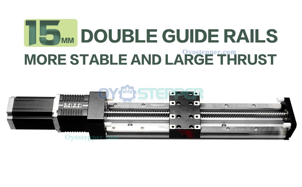 FSK80 15mm Double Guide Rails Ball Screw Linear Stage Module with NEMA24 Stepper Motor