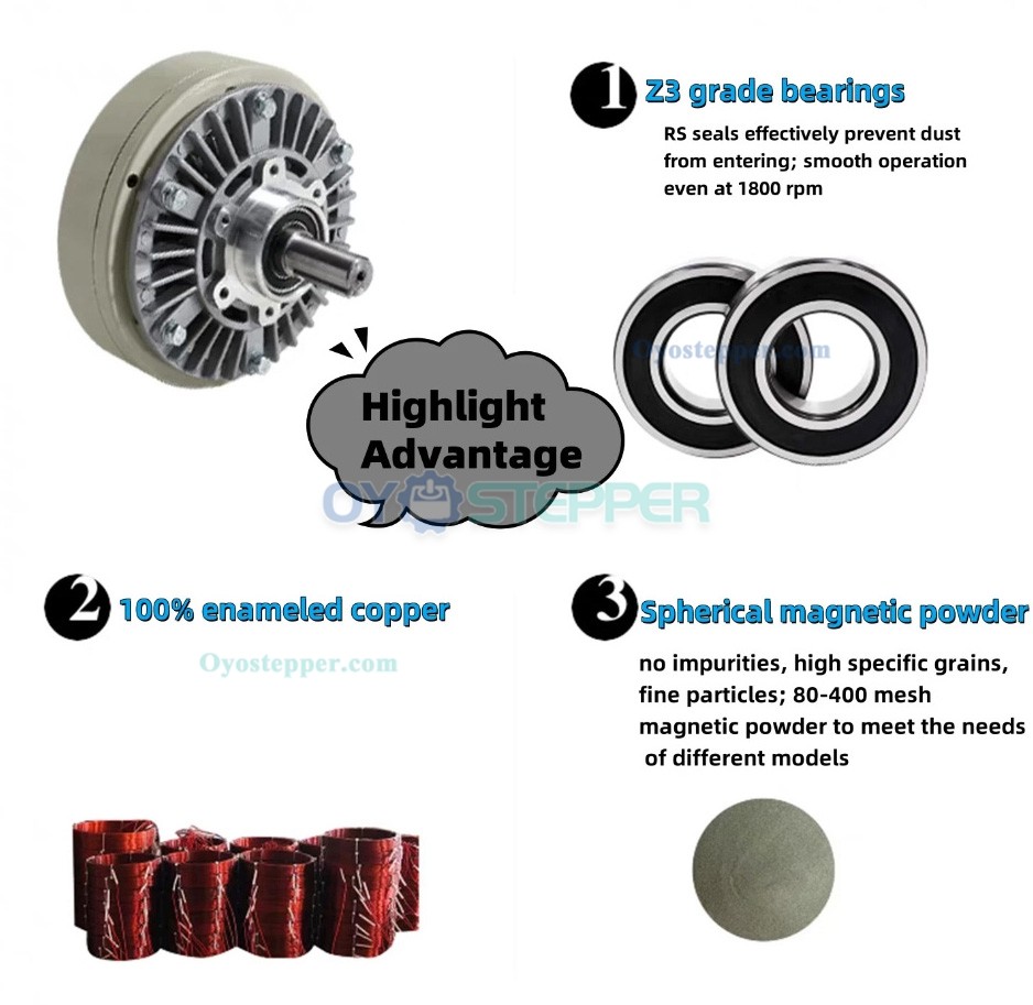 FZ-D Single-Shaft Industrial Magnetic Particle Brake 6-50Nm 24VDC IP54 CNC Magnetic Powder Brake FZ-D Single-Shaft Industrial Magnetic Particle Brake 6-50Nm 24VDC IP54 CNC Magnetic Powder Brake