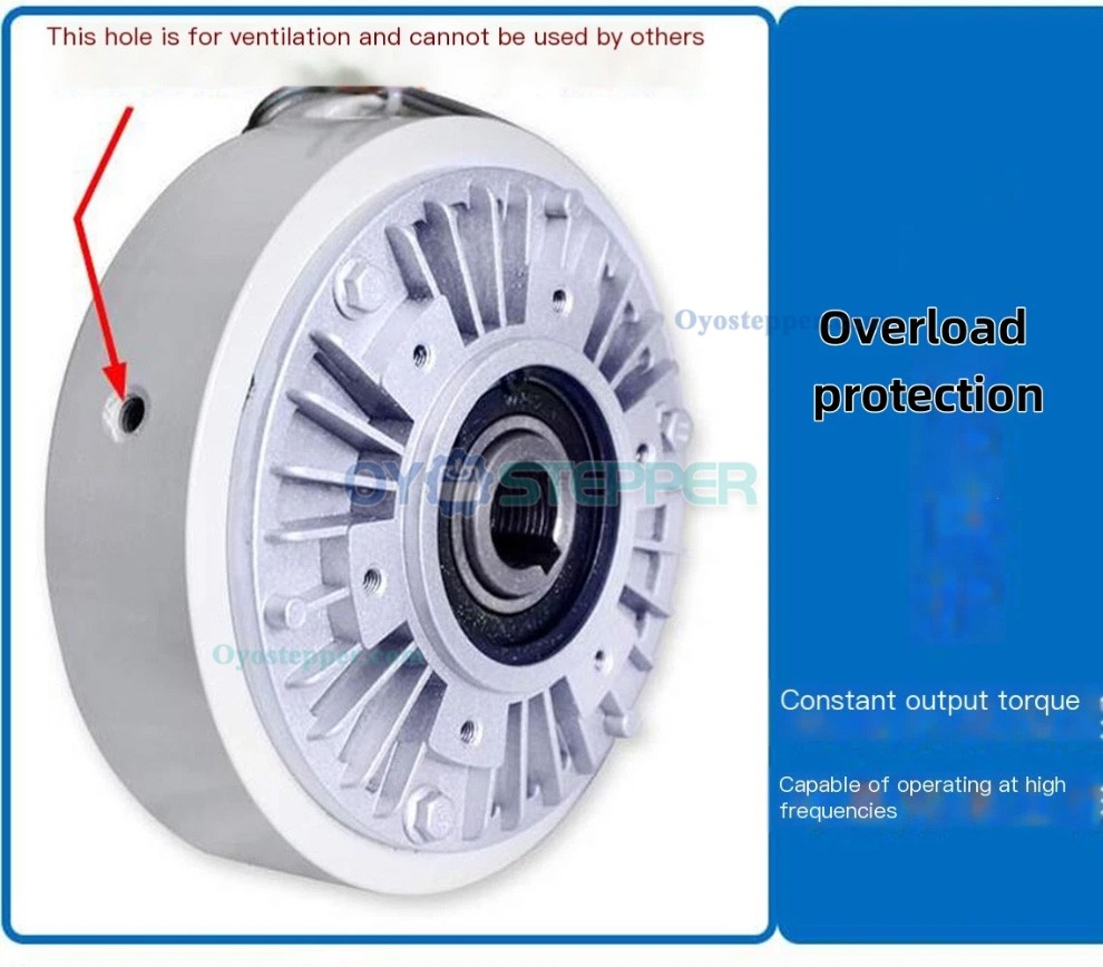 FZ-K Hollow Shaft Type Magnetic Powder Brake 6-200Nm 24V Magnetic Particle Brake