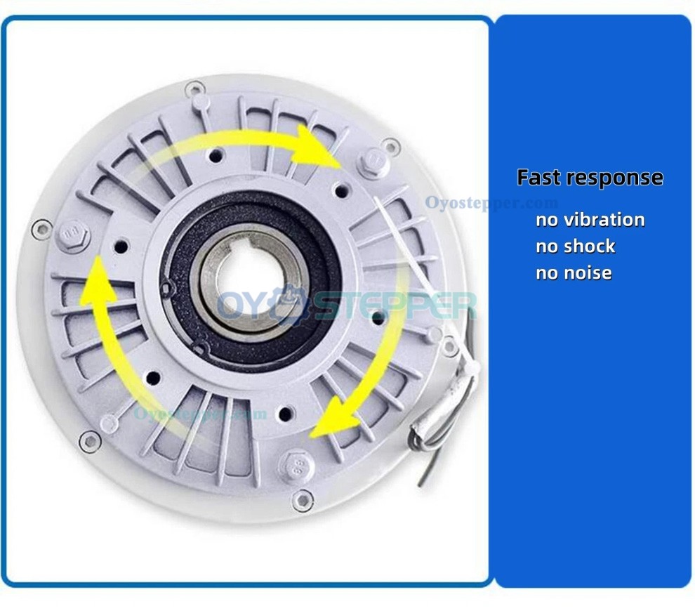 FZ-K Hollow Shaft Type Magnetic Powder Brake 6-200Nm 24V Magnetic Particle Brake