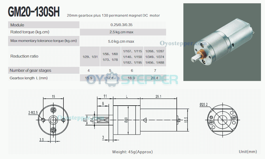 6V 12V High Torque Brushed DC Gear Motor with Spur Gear 2.5kg.cm Speed Reducer Gear Motor