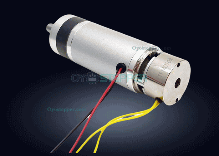 2Pcs 24V High Torque DC Planetary Gear Motor with Brake 1.0kg.cm 58RPM 45mm Diameter
