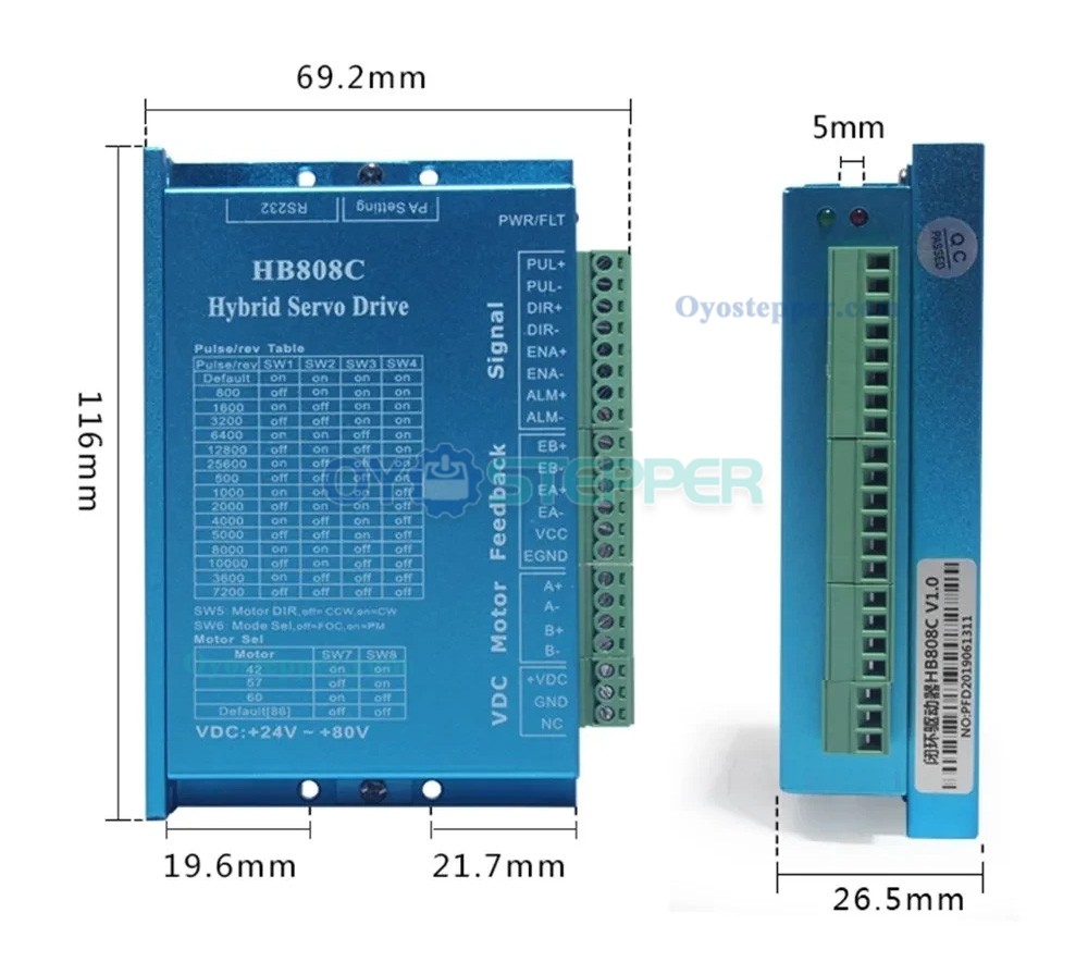 QMF40 Ballscrew Slide Table Fully Sealed CNC Linear Guide Module with Stepper Motor & Driver