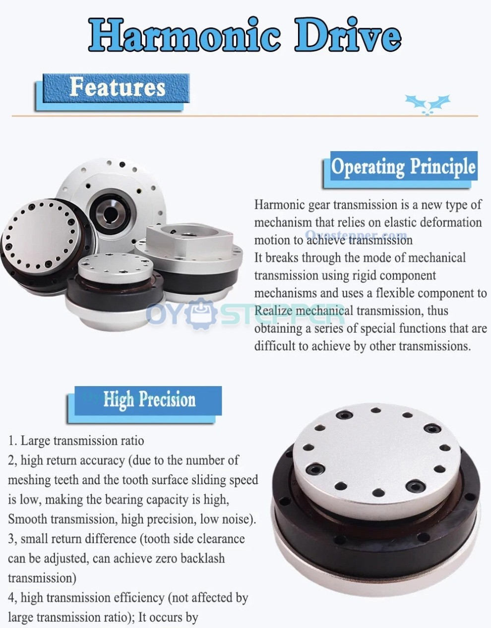 FA Series Harmonic Drive Gearbox Ratio 30:1-120:1 Harmonic Motor Speed Reducer for Servo Motor FA Series Harmonic Drive Gearbox Ratio 30:1-120:1 Harmonic Motor Speed Reducer for Servo Motor