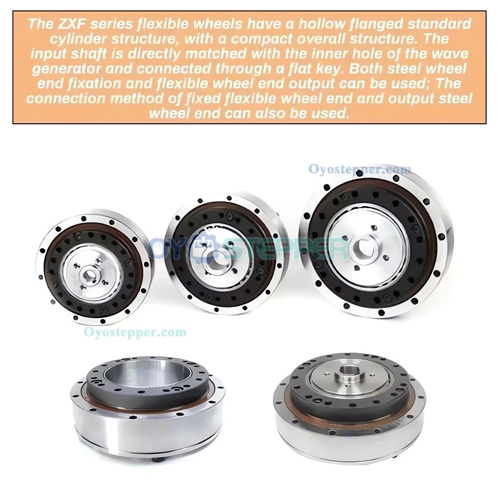 ZXF Series Harmonic Gear Reducer Ratio 120:1 / 160:1 Harmonic Drive Gearbox for Stepper / Servo Motor CNC Robot Arm