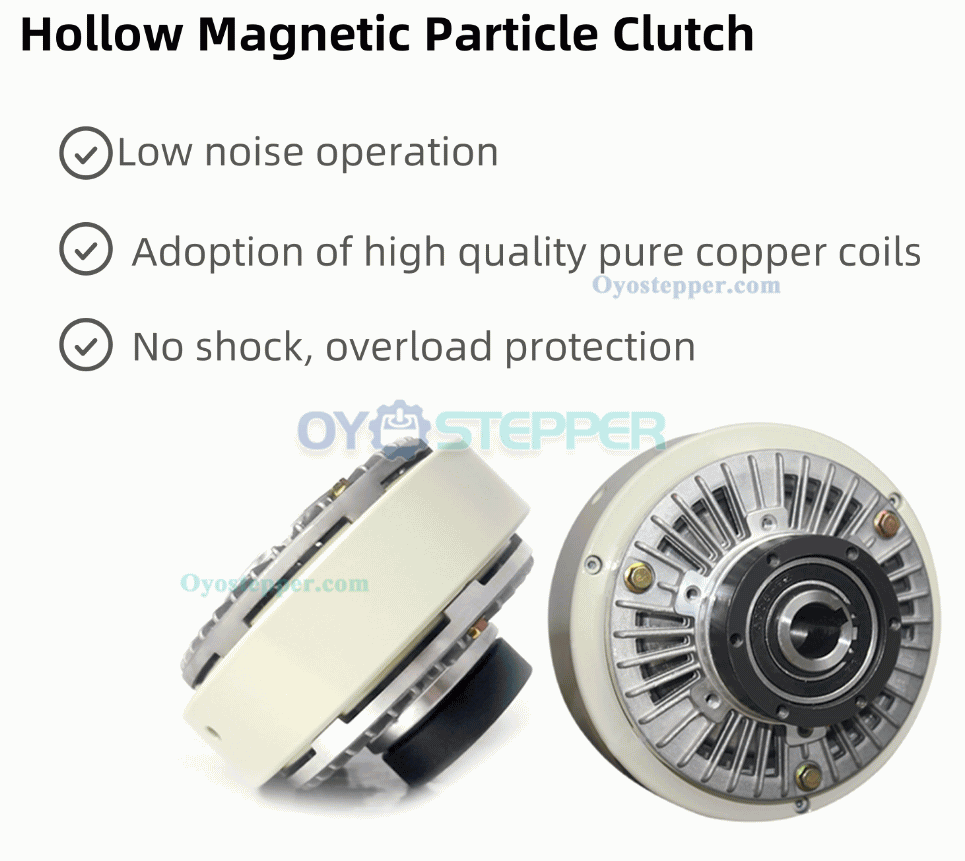 FZ-K-C Hollow Shaft Magnetic Particle Clutch 6-50Nm 24VDC Industrial Magnetic Powder Clutch FZ-K-C Hollow Shaft Magnetic Particle Clutch 6-50Nm 24VDC Industrial Magnetic Powder Clutch