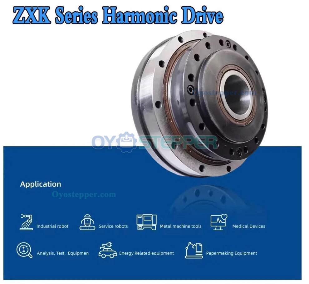 ZXK Series Hollow Type Harmonic Drive Ratio 100:1/160:1 Gearbox Harmonic Gear Speed Reducer 30 Arcsec ZXK Series Hollow Type Harmonic Drive Ratio 100:1/160:1 Gearbox Harmonic Gear Speed Reducer 30 Arcsec
