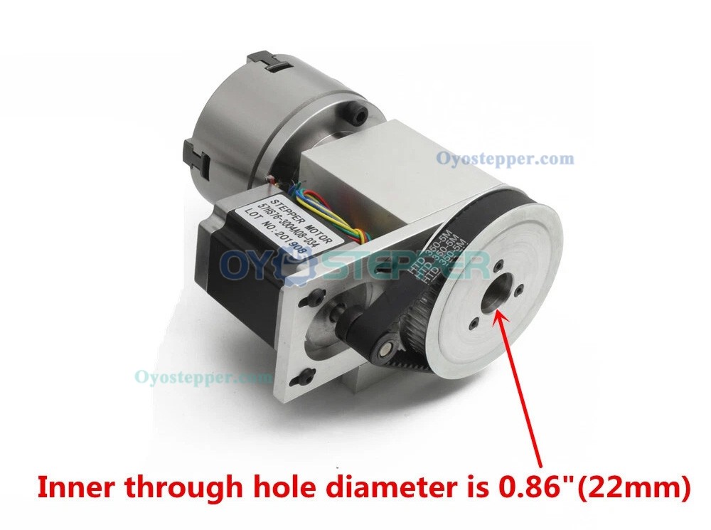 CNC Rotary Axis 80mm/100mm Chuck K11-100mm CNC 4th Axis Dividing head with DM556S Driver CNC Rotary Axis 80mm/100mm Chuck K11-100mm CNC 4th Axis Dividing head with DM556S Driver