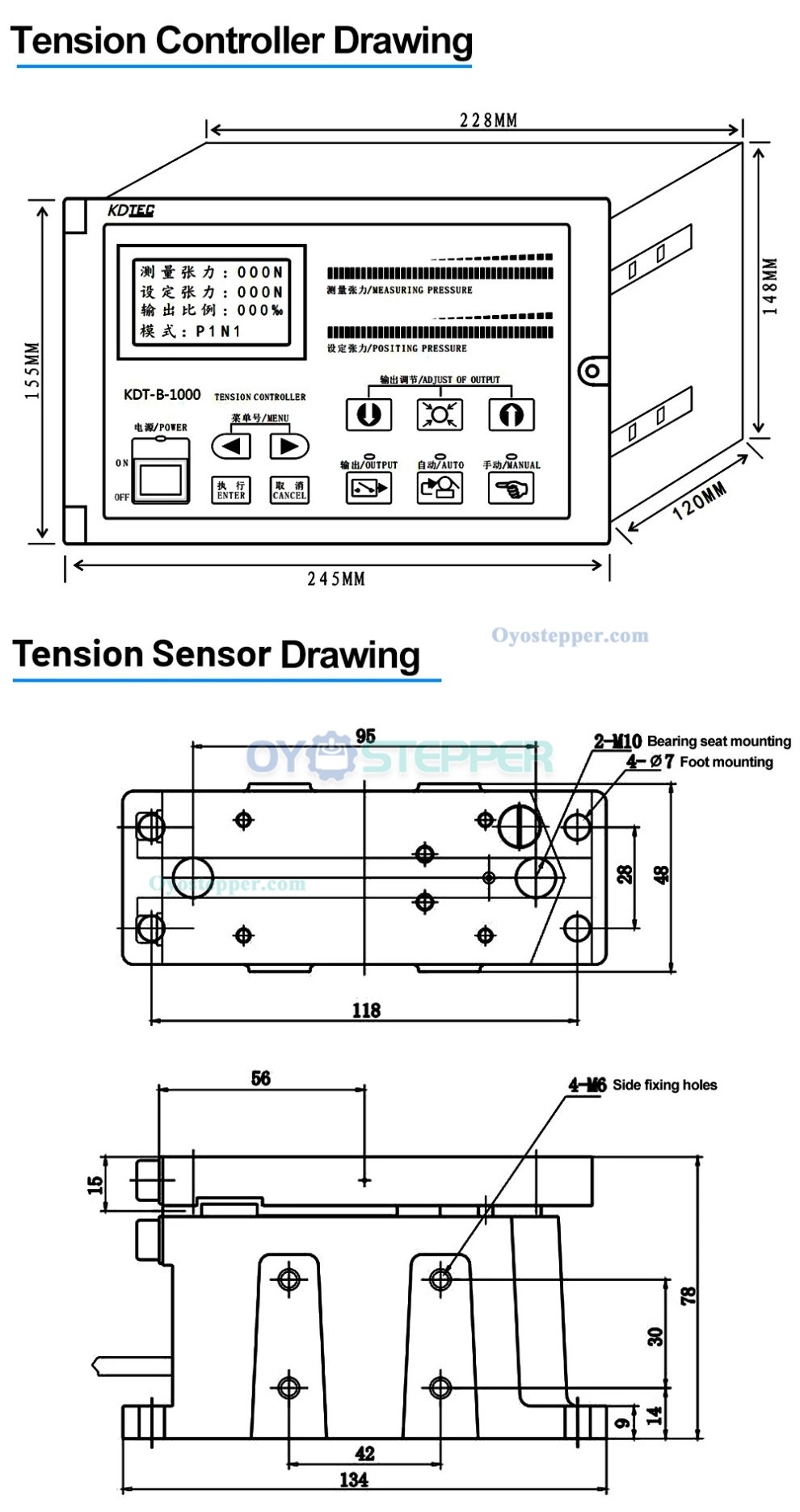 KDT-B-1000 Digital Automatic Constant Tension Controller for Magnetic Particle Brake / Clutch KDT-B-1000 Digital Automatic Constant Tension Controller for Magnetic Particle Brake / Clutch