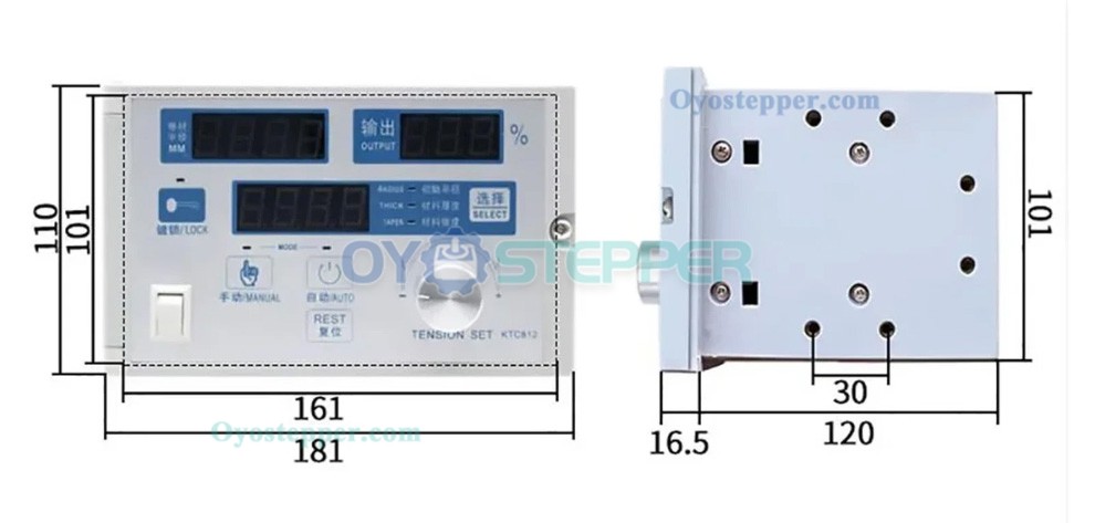 KTC-812 Semi-automatic Tension Controller 24VDC 4A Magnetic Particle Tension Controller KTC-812 Semi-automatic Tension Controller 24VDC 4A Magnetic Particle Tension Controller