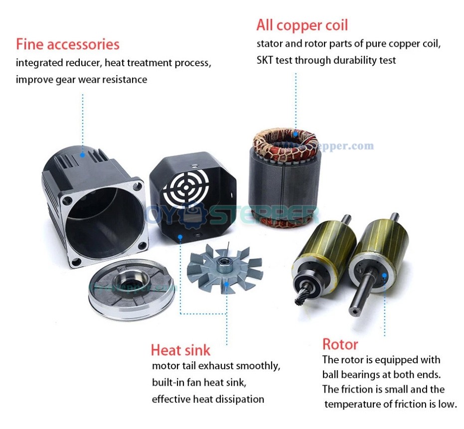 6W 7.5RPM AC Induction Motor 180:1 Single-phase with Gearbox with Speed Controller 6W 7.5RPM AC Induction Motor 180:1 Single-phase with Gearbox with Speed Controller