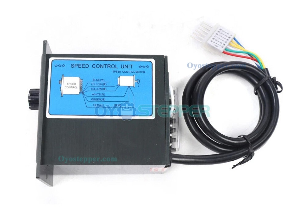 6W 7.5RPM AC Induction Motor 180:1 Single-phase with Gearbox with Speed Controller 6W 7.5RPM AC Induction Motor 180:1 Single-phase with Gearbox with Speed Controller