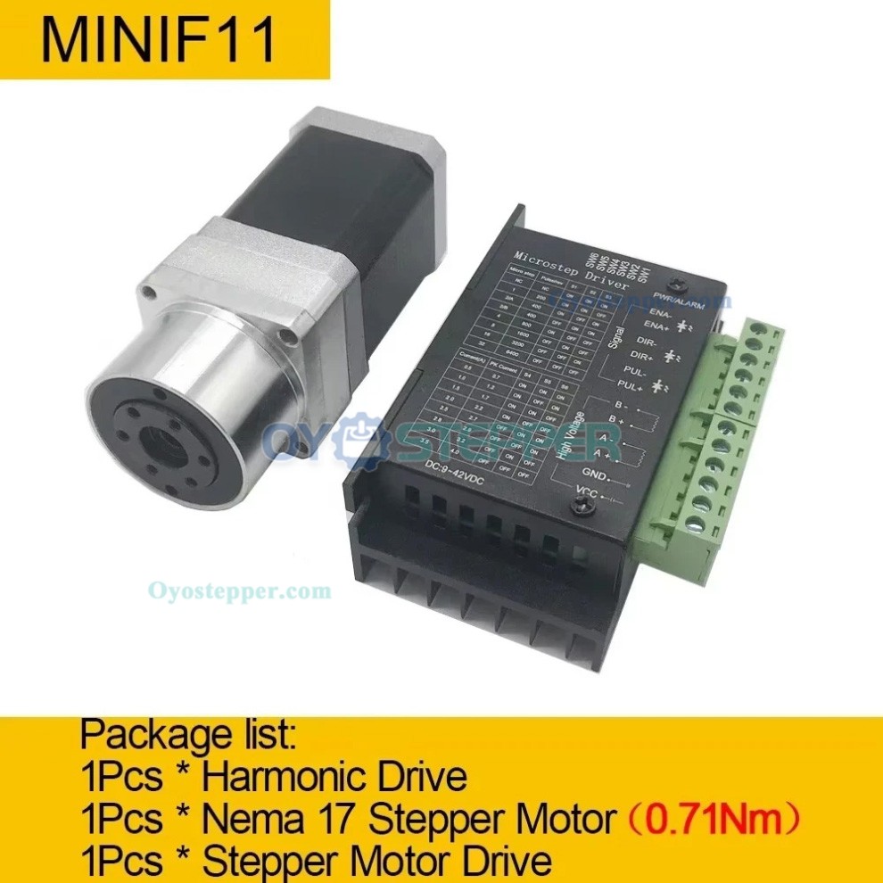 MINIS/MINIF Series Ratio 30:1/50:1/100:1 Micro Harmonic Drive Gearbox Harmonic Gear Speed Reducer MINIS/MINIF Series Ratio 30:1/50:1/100:1 Micro Harmonic Drive Gearbox Harmonic Gear Speed Reducer