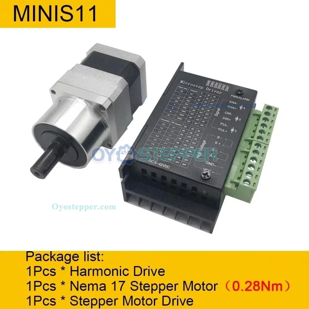 MINIS/MINIF Series Ratio 30:1/50:1/100:1 Micro Harmonic Drive Gearbox Harmonic Gear Speed Reducer MINIS/MINIF Series Ratio 30:1/50:1/100:1 Micro Harmonic Drive Gearbox Harmonic Gear Speed Reducer