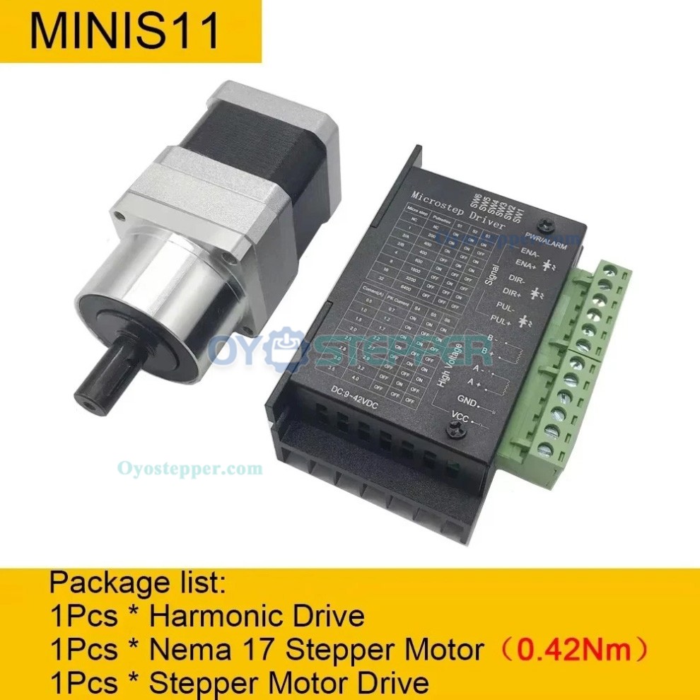 MINIS/MINIF Series Ratio 30:1/50:1/100:1 Micro Harmonic Drive Gearbox Harmonic Gear Speed Reducer MINIS/MINIF Series Ratio 30:1/50:1/100:1 Micro Harmonic Drive Gearbox Harmonic Gear Speed Reducer