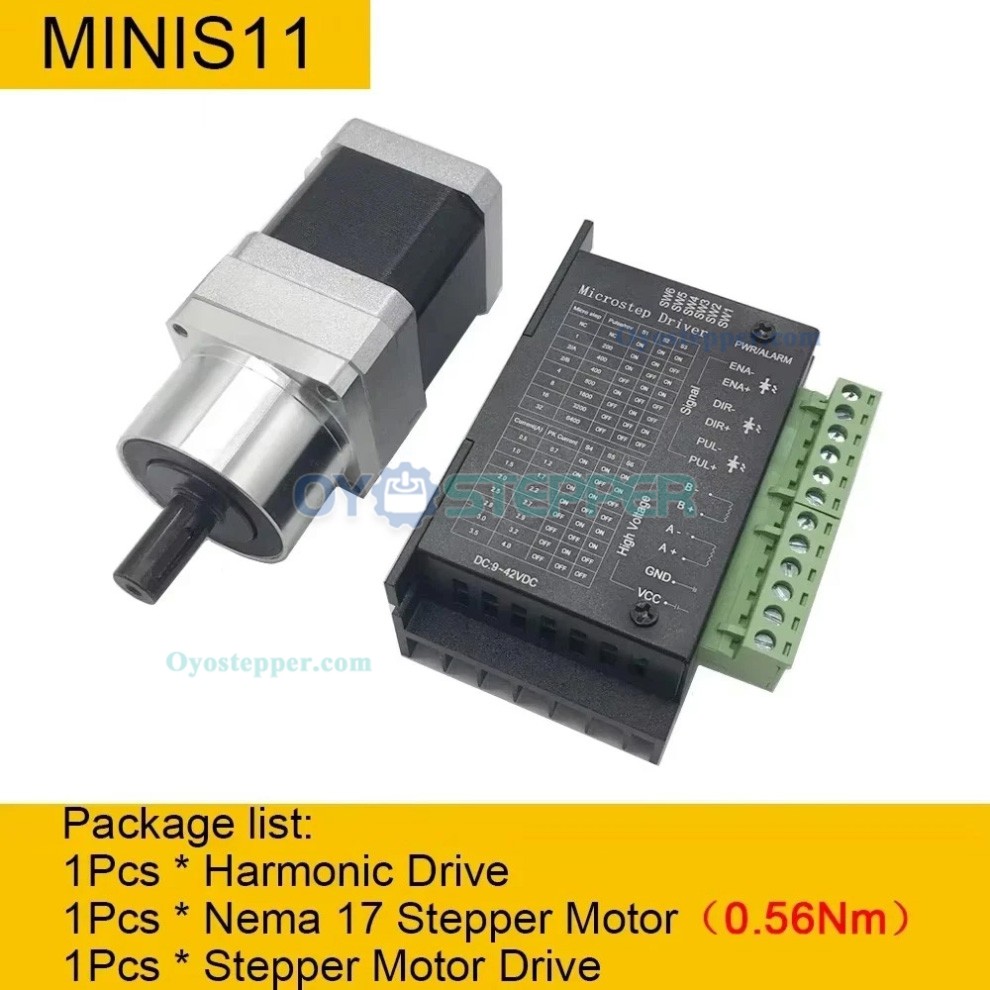 MINIS/MINIF Series Ratio 30:1/50:1/100:1 Micro Harmonic Drive Gearbox Harmonic Gear Speed Reducer MINIS/MINIF Series Ratio 30:1/50:1/100:1 Micro Harmonic Drive Gearbox Harmonic Gear Speed Reducer