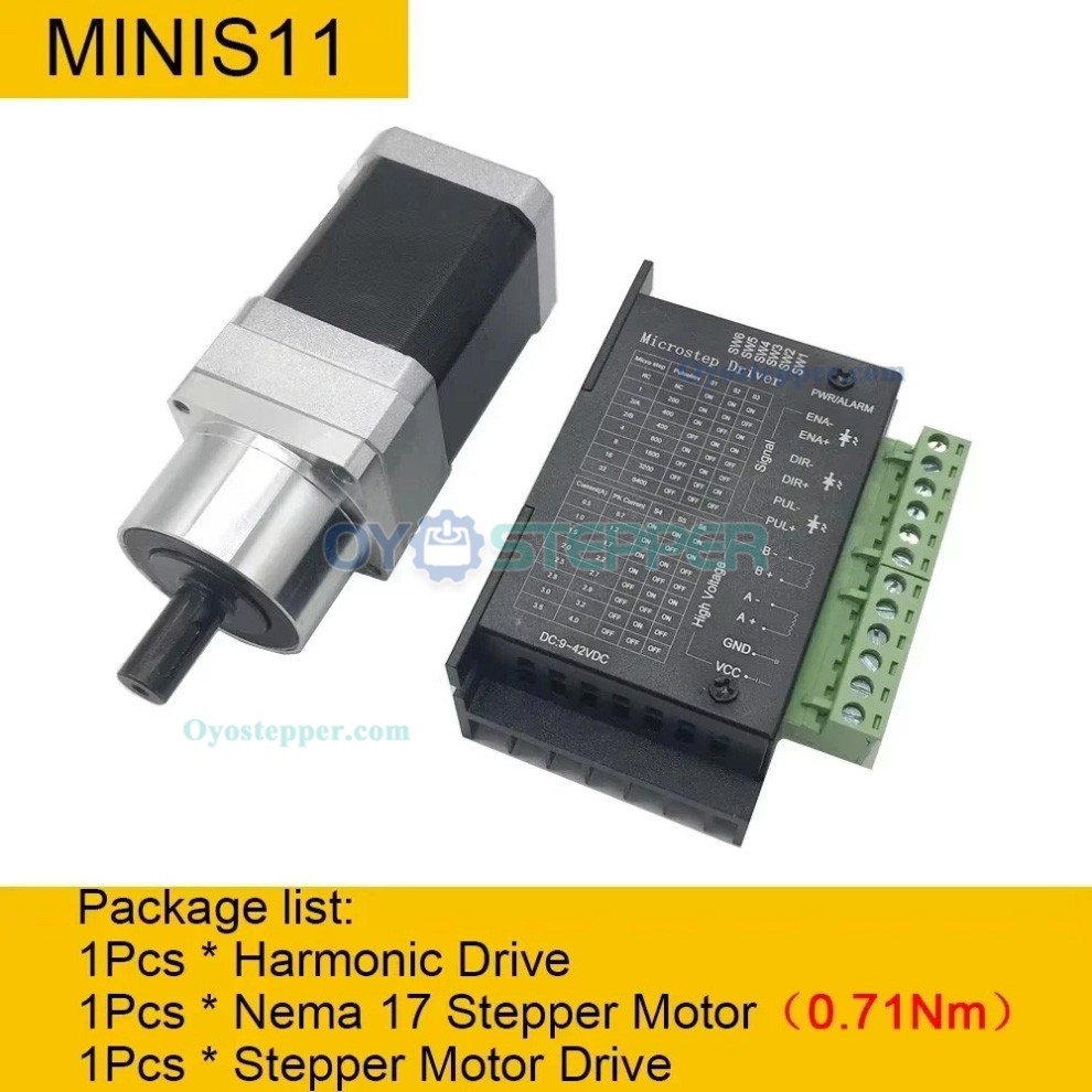 MINIS/MINIF Series Ratio 30:1/50:1/100:1 Micro Harmonic Drive Gearbox Harmonic Gear Speed Reducer MINIS/MINIF Series Ratio 30:1/50:1/100:1 Micro Harmonic Drive Gearbox Harmonic Gear Speed Reducer