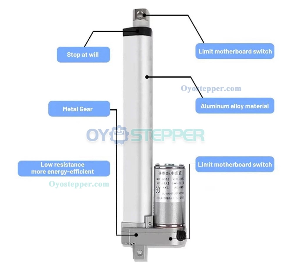 Mini Electric Linear Motor Linear Actuator 12V/24V 50-1000mm Speed 90mm/s Mini Electric Linear Motor Linear Actuator 12V/24V 50-1000mm Speed 90mm/s