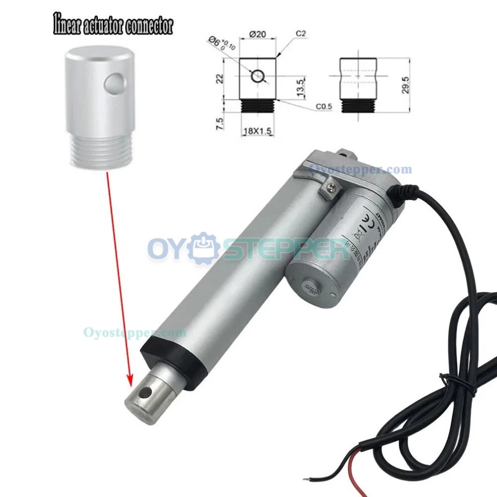 Mini Electric Linear Motor Linear Actuator 12V/24V 50-1000mm Speed 90mm/s Mini Electric Linear Motor Linear Actuator 12V/24V 50-1000mm Speed 90mm/s