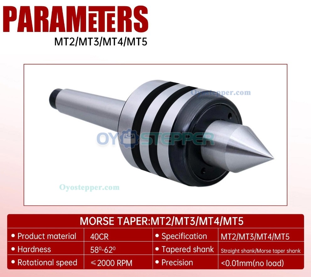 MT2 / MT3 /MT4 / MT5 for Medium Duty Live Center Morse Taper Lathe Tailstock Center MT2 / MT3 /MT4 / MT5 for Medium Duty Live Center Morse Taper Lathe Tailstock Center