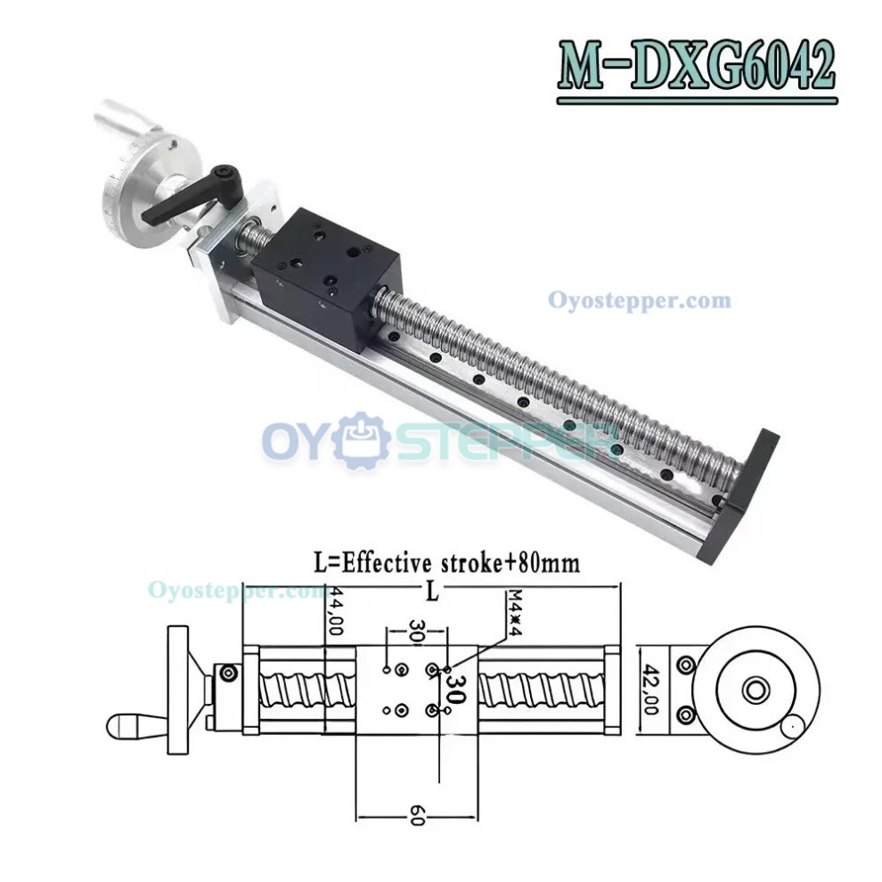 Manual Linear Ball Screw Module Motion Stage 22-132lbs Handwheel CNC Slide Table Manual Linear Ball Screw Module Motion Stage 22-132lbs Handwheel CNC Slide Table