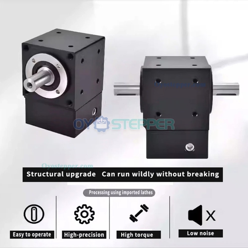 NEMA 17 Right Angle Steering Bevel Gearbox 2:1/3:1/5:1 Right Angle Commutator 90 Degree 5mm / 8mm Input