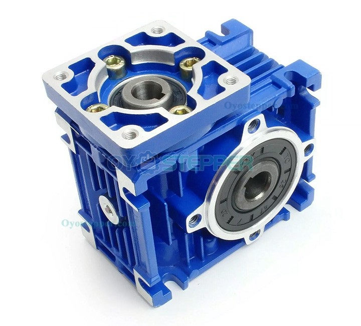 NMRV030 Worm Gearbox Speed Reducer 10:1 15:1 20:1 25:1 30:1 40:1 for Nema23 Stepper Motor / Servo Motor