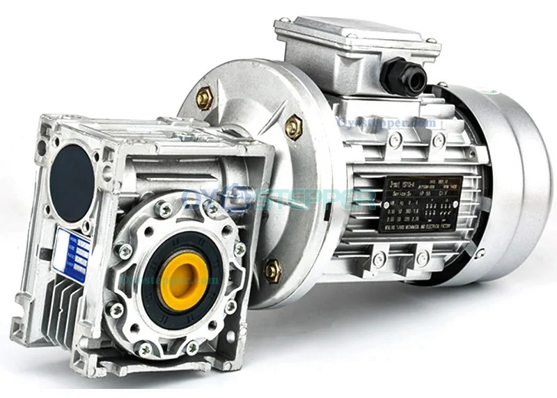 Round NMRV030 Worm Gear Speed Reducer Ratio 5:1 to 100:1 Input 9mm 11mm Output 14mm