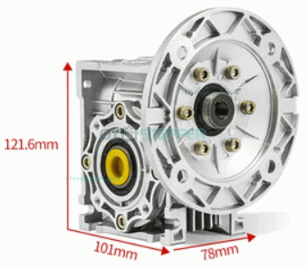 Round NMRV040 Worm Speed Reducer Ratio 5:1 80:1 Input 9mm/11mm/14mm Output 18mm