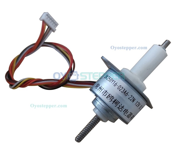 Oukeda PM Permanent Magnet Linear Stepper Motor 15 Deg 0.23A 4 Phase Φ25x16mm