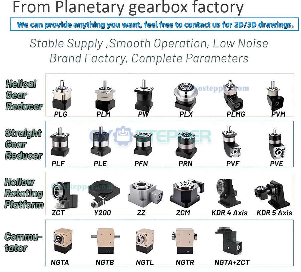 Hollow Hole Output Planetary Reducer Spur Gear Gearbox Fit NEMA 23, 34 Stepper Motor 80/110/130/180mm Servo Motor Hollow Hole Output Planetary Reducer Spur Gear Gearbox Fit NEMA 23, 34 Stepper Motor 80/110/130/180mm Servo Motor