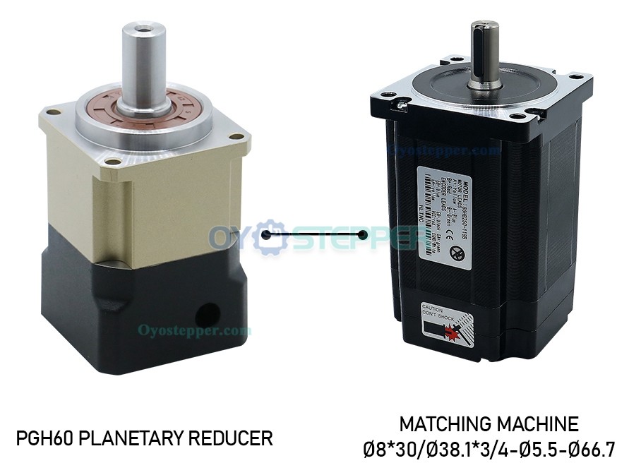 Precision Helical Planetary Gearbox Reducer For Nema 23, Nema 24 Stepper Motor 16mm Axis