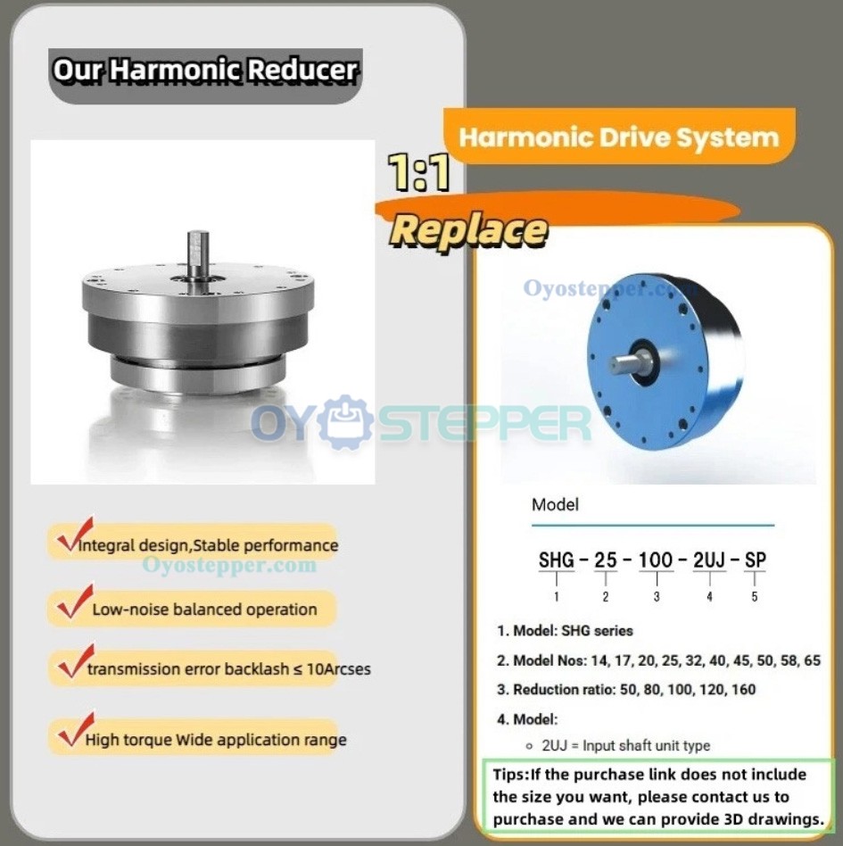 HST Series Harmonic Drive Gearbox Ratio 50:1-160:1 Gear Speed Reducer 20 Arc-sec for Industrial Robot Arm HST Series Harmonic Drive Gearbox Ratio 50:1-160:1 Gear Speed Reducer 20 Arc-sec for Industrial Robot Arm