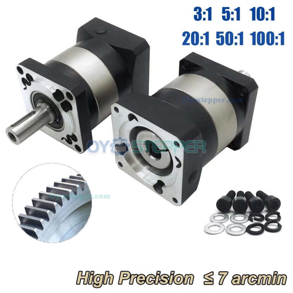 PLF090 Planetary Gearbox Reducer for Nema 34 Stepper Motor / 80mm Servo Motor 750W