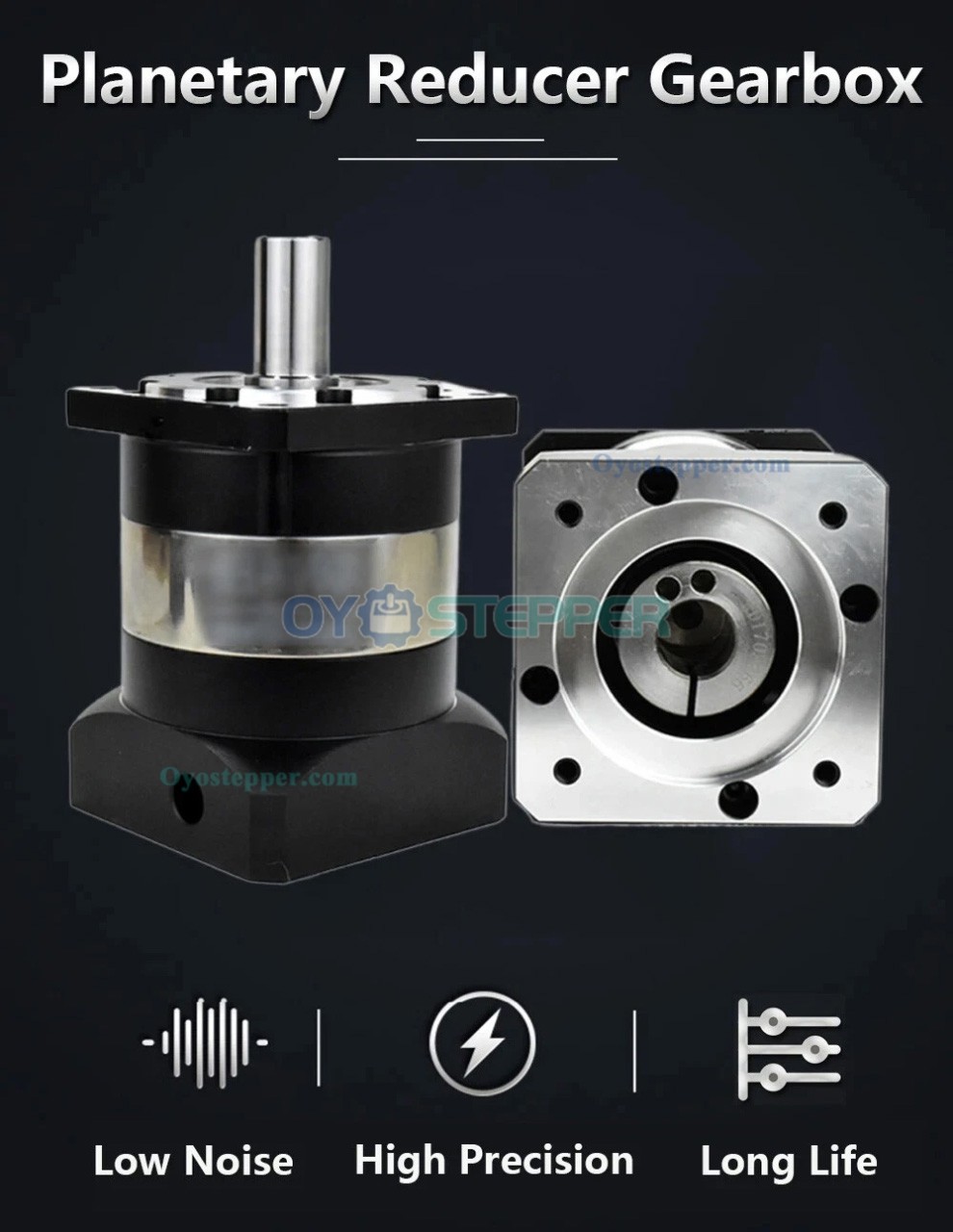 PLF090 Planetary Gearbox Reducer for Nema 34 Stepper Motor / 80mm Servo Motor 750W