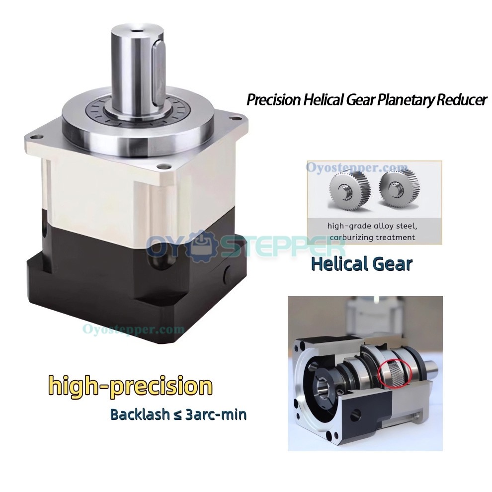 PLG042 Helical Gear Reducer Planetary Gearbox Fit NEMA 17 Stepper Motor / 40mm Servo Motor PLG042 Helical Gear Reducer Planetary Gearbox Fit NEMA 17 Stepper Motor / 40mm Servo Motor
