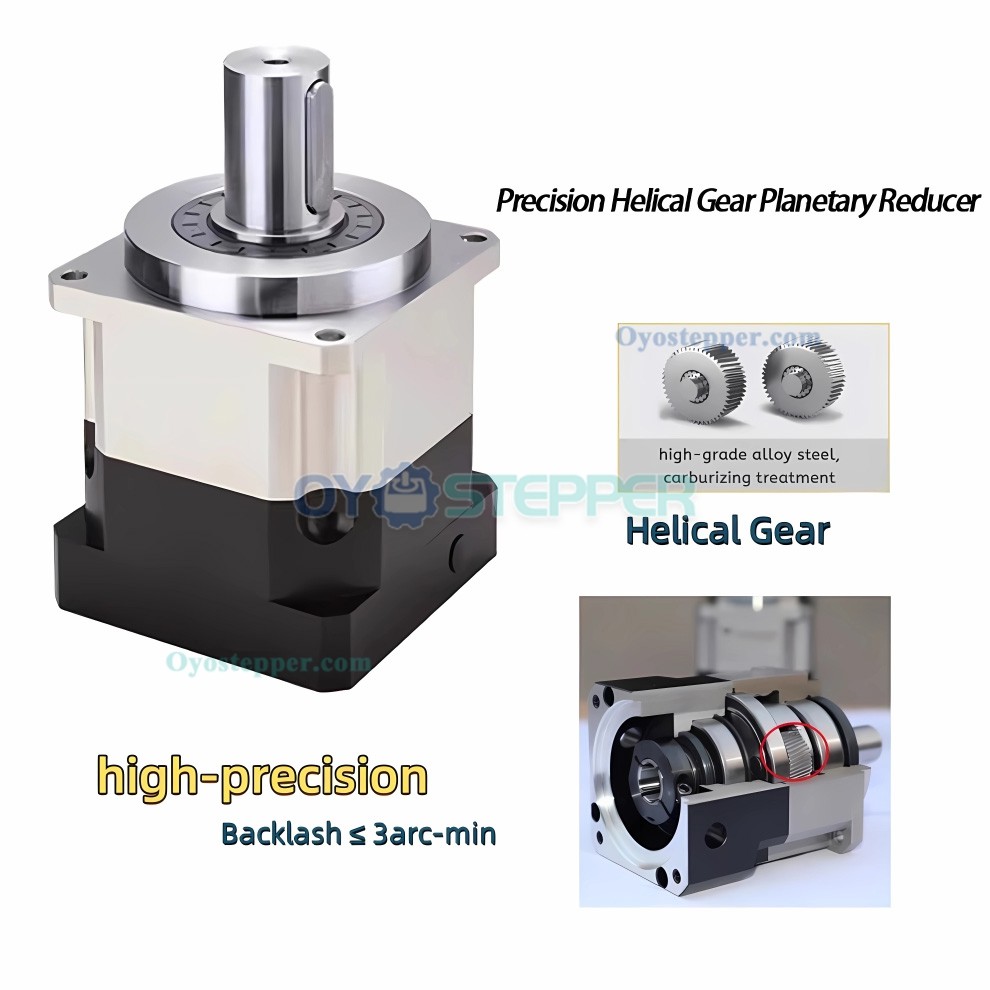 PLG090 Helical Planetary Gearbox Fit NEMA 34 Stepper Motor / 80mm 90mm Servo Motor 50W 100W PLG090 Helical Planetary Gearbox Fit NEMA 34 Stepper Motor / 80mm 90mm Servo Motor 50W 100W