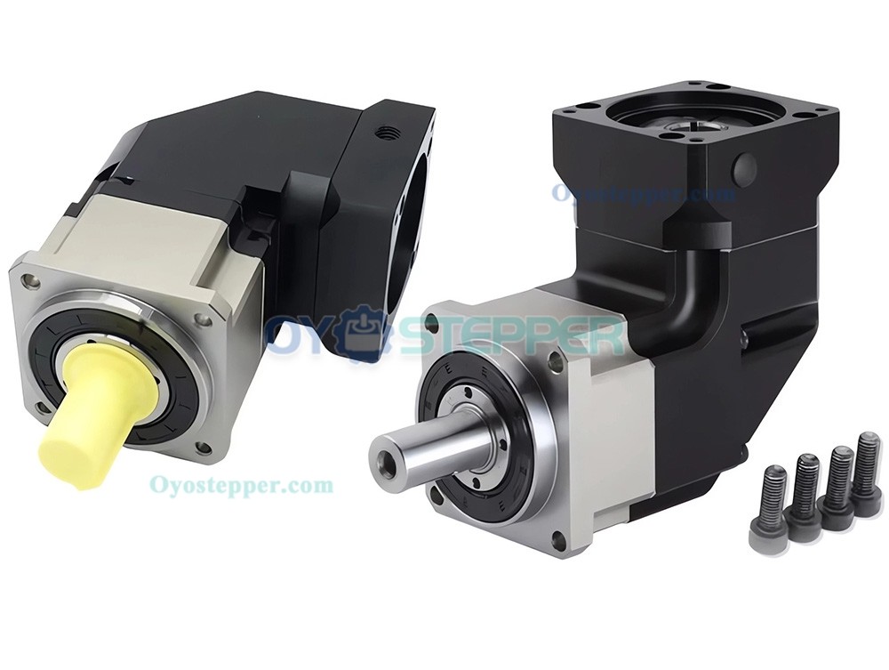 PLMG090 Right Angle Planetary Gearbox 90 Degree Gear Reducer for NEMA 34 Stepper / 90mm Servo Motor PLMG090 Right Angle Planetary Gearbox 90 Degree Gear Reducer for NEMA 34 Stepper / 90mm Servo Motor